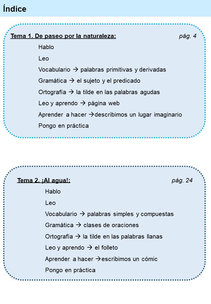 Lengua 4º Primaria · 1er Trimestre - Imagen 2