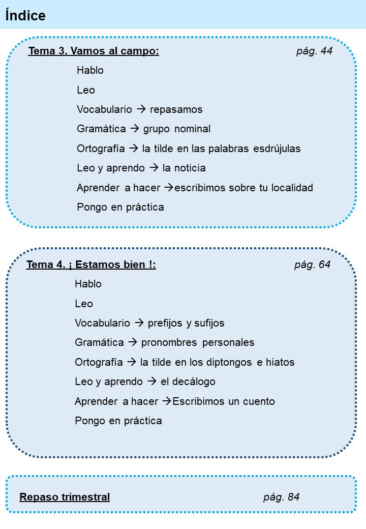 Lengua 4º Primaria · 1er Trimestre - Imagen 3