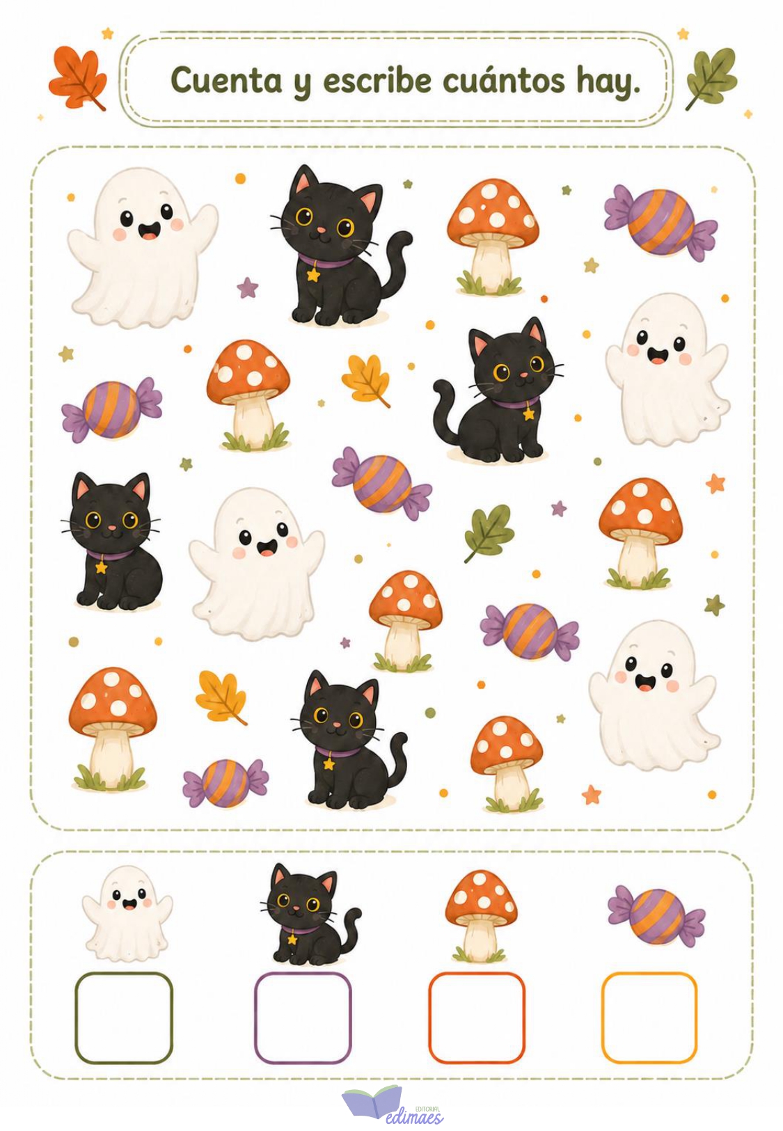 Libro de actividades Otoño y halloween I Material 3-6 - Imagen 4
